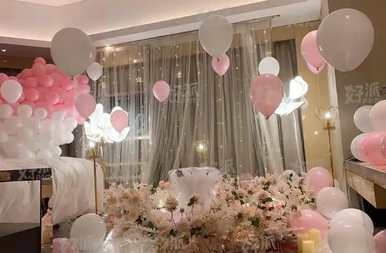 天津生日聚会气球布置图片天津生日会场气球布置图片大全