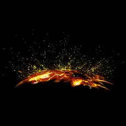 流淌的火火焰效果素材