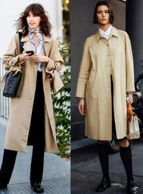 法国女人有多会穿?看她们的"风衣街拍"就知道,真正的洋气高级
