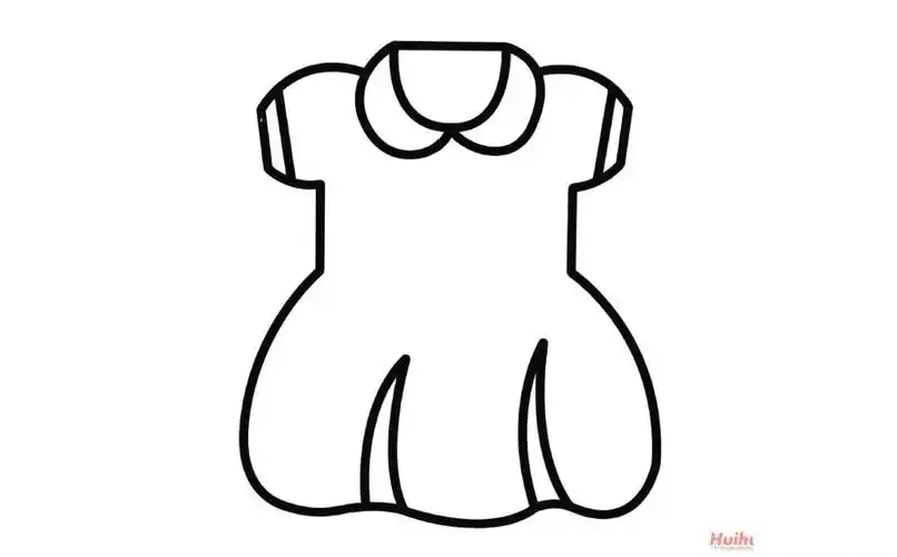 连衣裙简笔画画法连衣裙简笔画分步骤详解