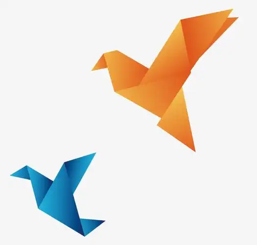 简约千纸鹤装饰图案