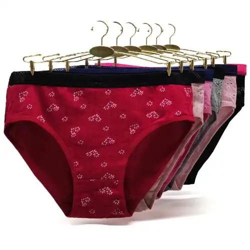 云梦妮外贸女士大码内裤加大加宽印花女士三角裤跨境货源外贸批发