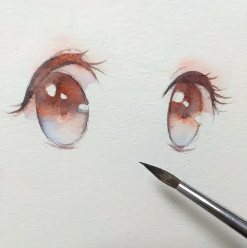 手绘动漫水彩眼睛|纯艺术|绘画|大叔漫画 - 原创作品 - 站酷 (zcool)