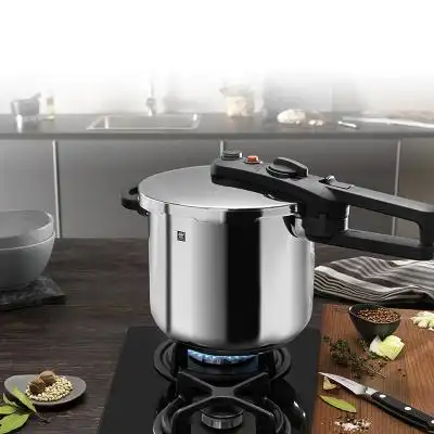 德国双立人(zwilling) ecoquick ii压力锅6l不锈钢高压锅电磁炉燃气灶