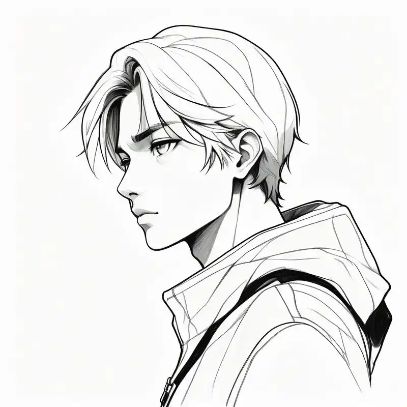 🎨冷酷帅哥黑白素描头像🖤 今天给大家带来一组冷酷帅哥的黑白