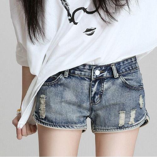 2019春夏新款牛仔短裤女夏潮破洞热裤韩版宽松休闲超短裤显瘦女装