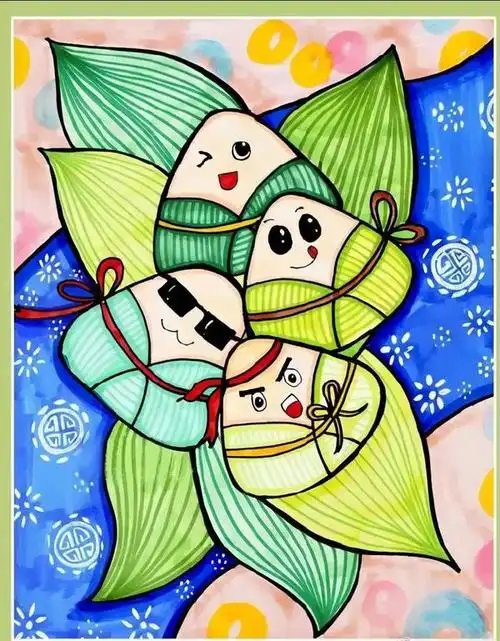 端午节美术画(9～12岁儿童画美术) - 知识分子