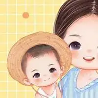 卡通母子头像卡通版母亲和儿子头像两张