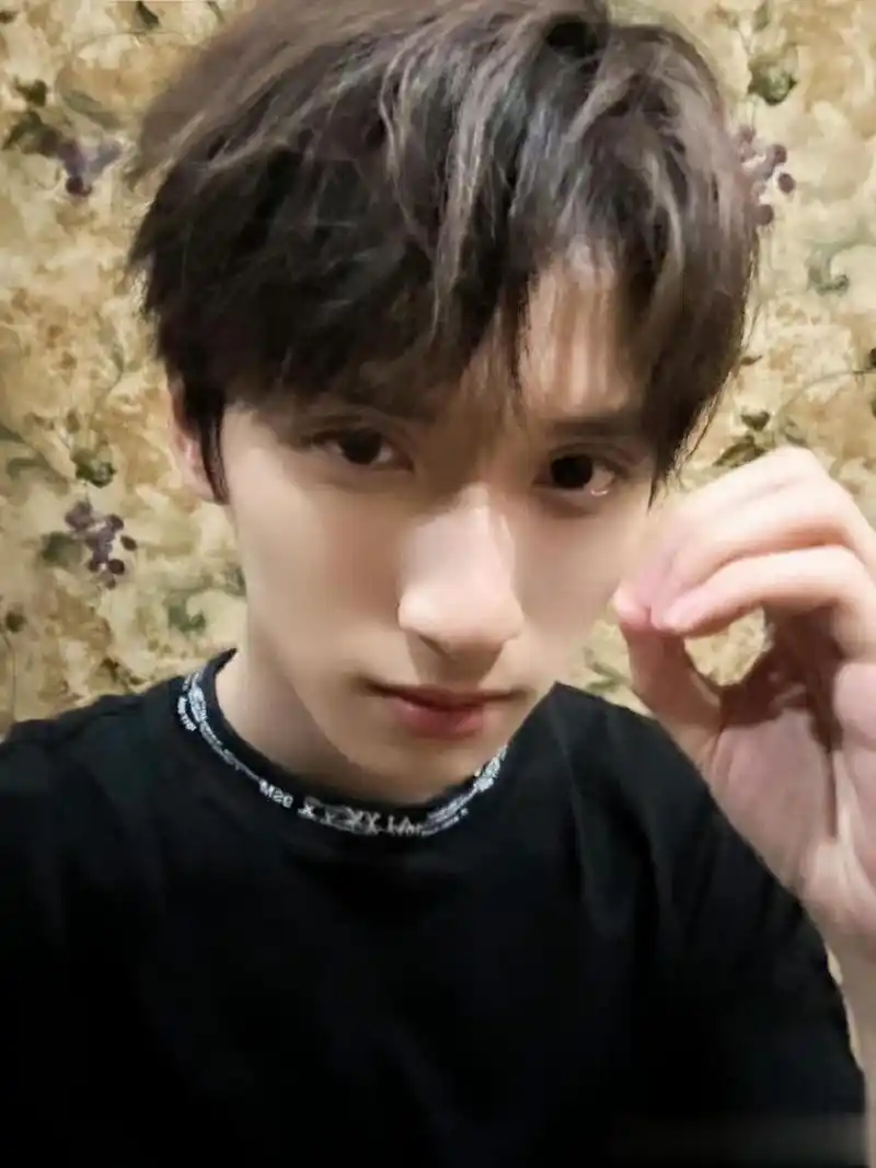 严浩翔手势520##严浩翔深夜四宫格自拍# 哥哥真好看,我为帅哥举大旗