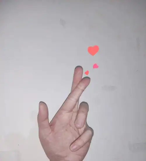 爱心拍照手势