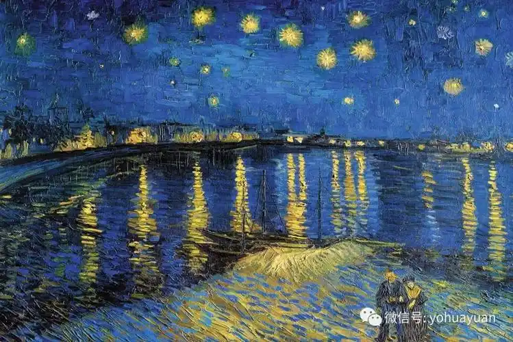 像梵高一样,用好蓝色油画颜料!