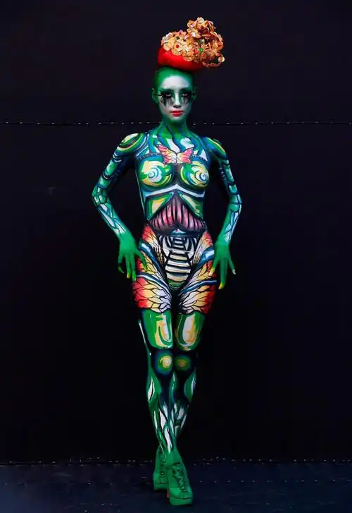 2012年的韩国国际艺术节的人体艺术