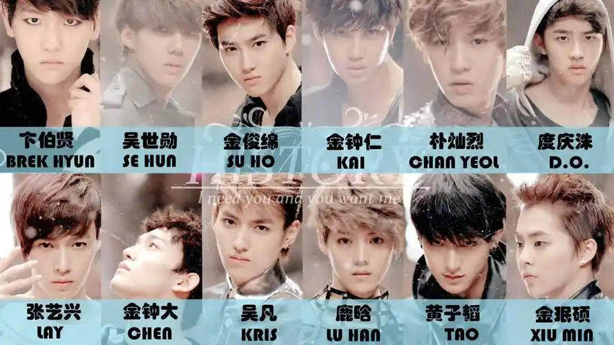 exo每个人的粉丝名称分别叫什么