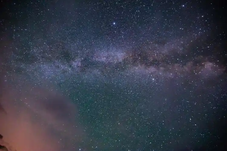 昨晚羊湖星空银河肉眼特别清晰