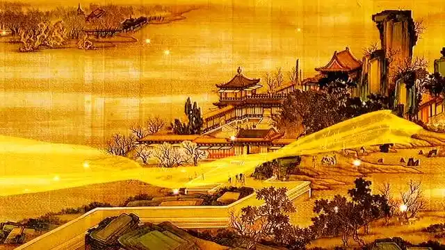 古代唐朝宫殿建筑丝绸之路