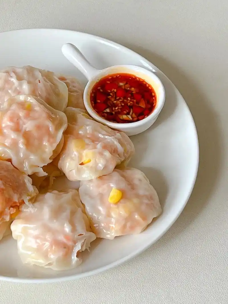 鲜虾饺子🍤皮薄陷大🥟低卡高蛋白.好久没吃饺子,太馋了今 - 抖音
