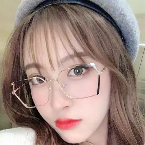 近视眼镜潮女学生韩版网红街拍有度数商务防蓝光防辐射眼镜光学镜