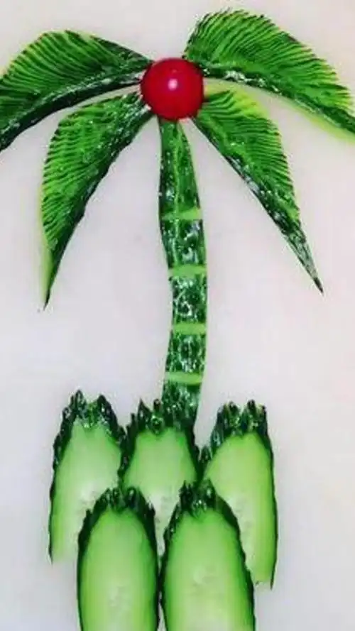 刀工 #美食造型 #蔬菜 #黄瓜 #水果 #摆盘