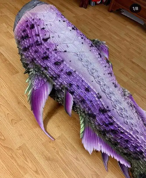 美人鱼硅胶尾巴细节