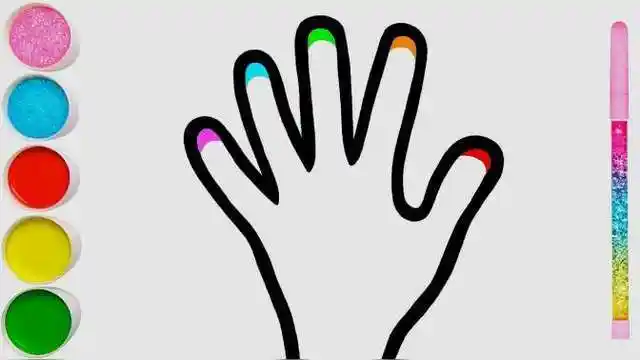 一双可爱的小手简笔画