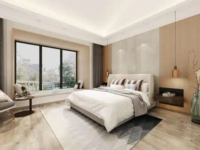 现代风格主卧装修设计效果图