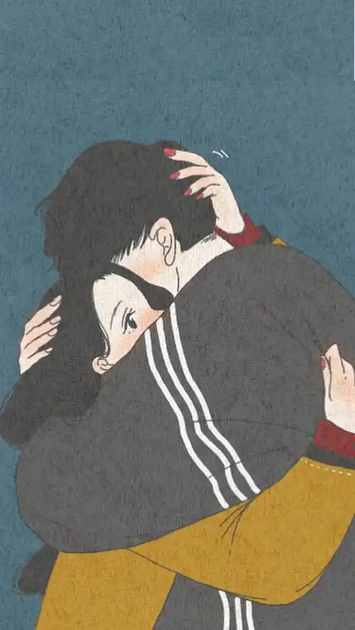 情侣 插画 cr:ins:aka - 堆糖,美图壁纸兴趣社区