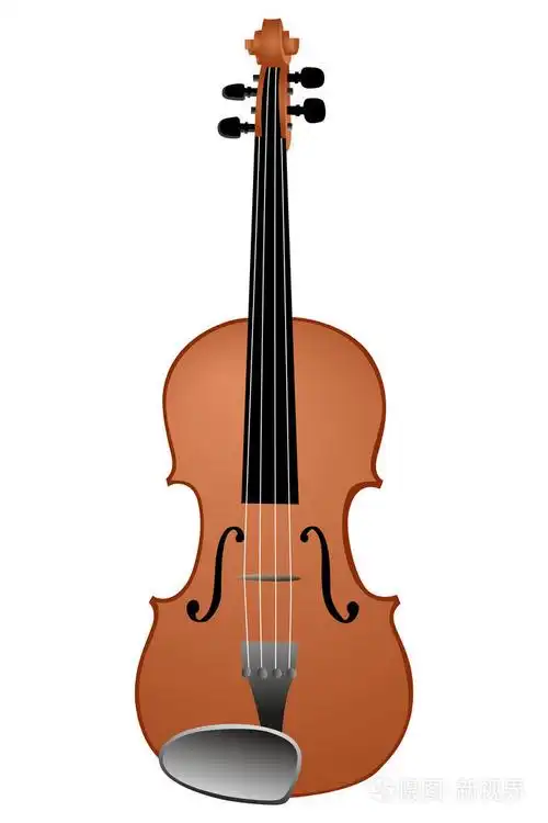 小提琴矢量插图