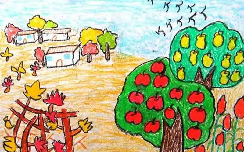 二年级画秋天的画_画一幅二年级秋天的画画,怎么画 - 早旭经验网