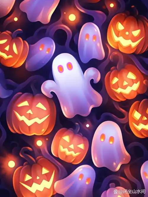 万圣节超可爱小幽灵👻手机壁纸