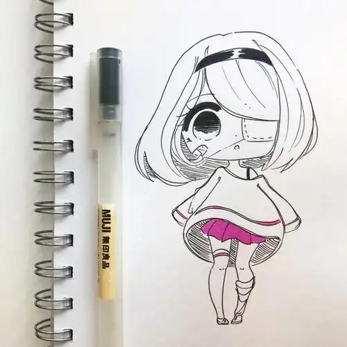 简单易学的q版动漫人物,只需要一支笔就能画出来,初学者必备