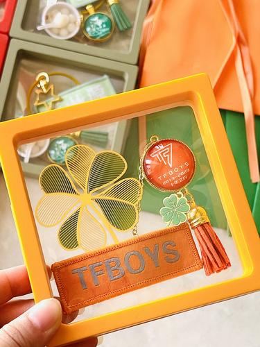 tfboys十周年饭制周边四叶草书签王俊凯王源易烊千玺生日毕业礼物