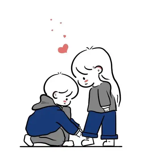 一男一女好看的图片简笔画,简笔画情侣人物一男一女图片