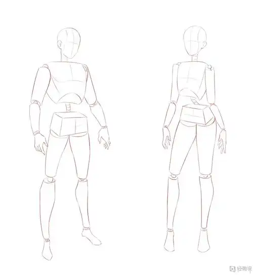 人体比例动态体积—人物结构比例深入训练提升