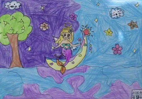 东康新教育学校— 三年级美术 《彩色的梦》课程作业展示