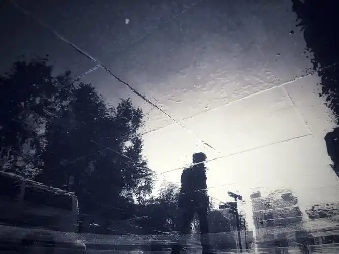 街道上的行人在雨中漫步