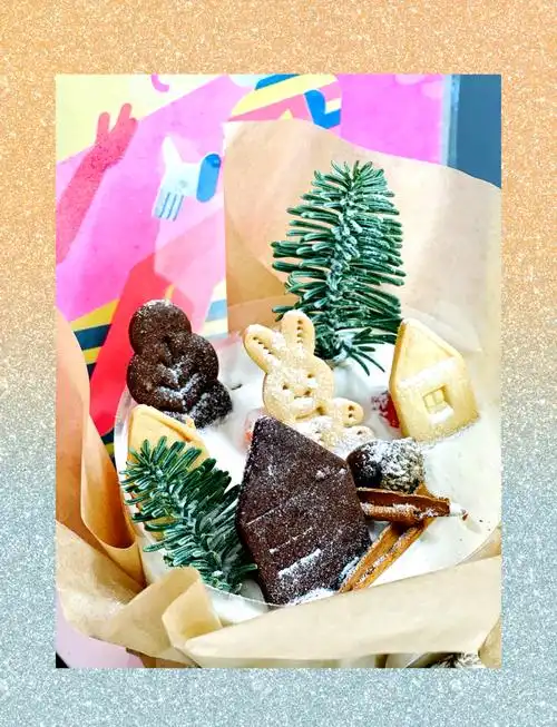 圣诞氛围!白桃乌龙蛋糕