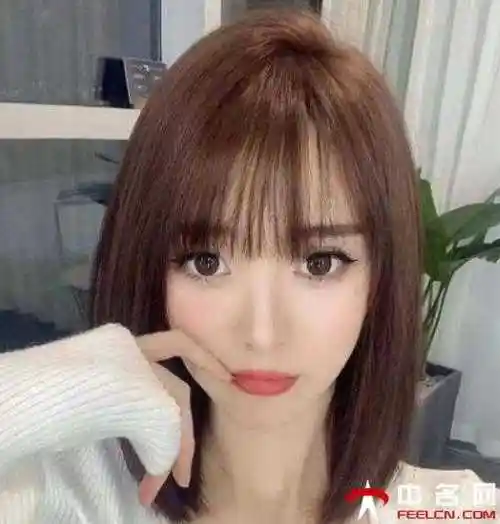 齐肩黑直发发型齐肩直发永远的神