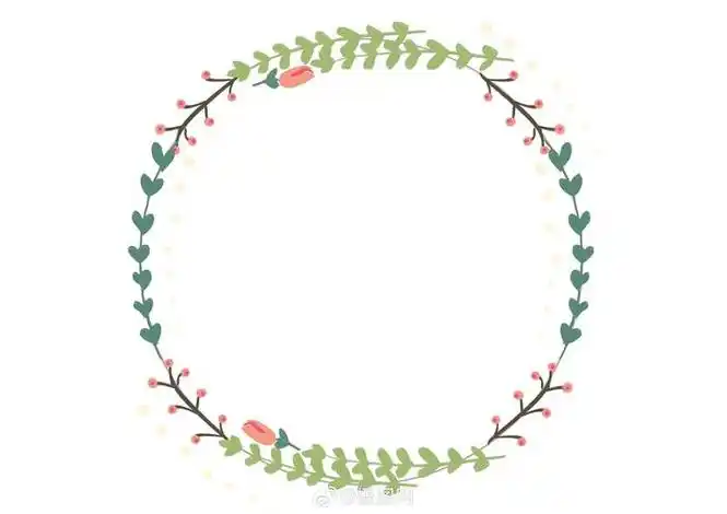 设计美学花环装饰免抠素材