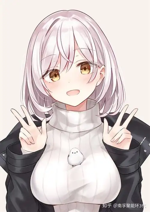 p站美图人均白毛控白发美少女壁纸特辑