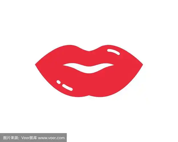 嘴唇图标矢量插图设计