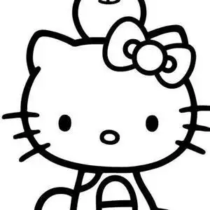 简笔画卡通动物凯蒂猫