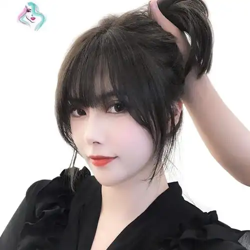 空气刘海假发女3d网红法式刘海隐形自然假刘海无痕头顶补发贴片 你