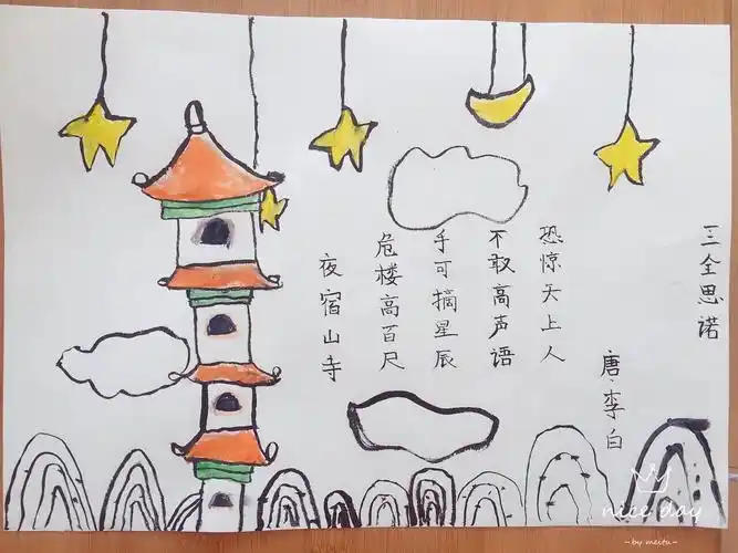 古诗词简笔画古诗词简笔画配图