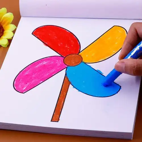 简笔画描线绘画 3-4-6岁幼儿园宝宝美术入门教材绘画零基础涂色大全