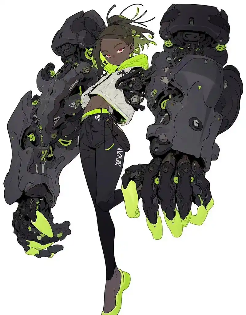 动漫# #插画# #机甲