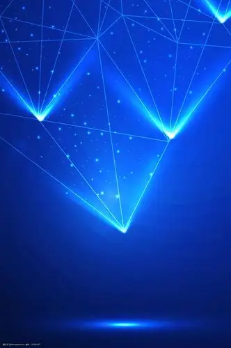 蓝色简约科技线条背景