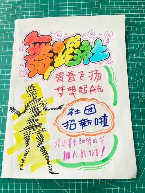 手绘社团招新海报|手工艺|其他手工艺|懒虫质造 - 原创作品 - 站酷