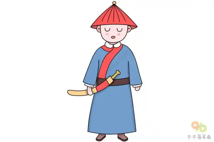 将军怎么画简笔画人物古代士兵