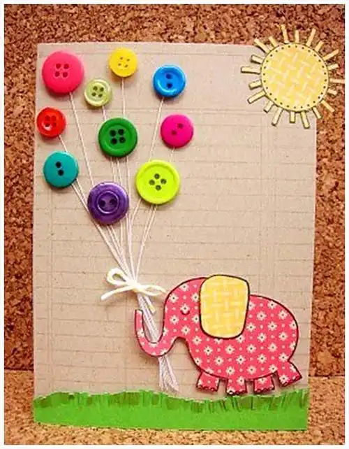 纽扣diy创意墙挂 纽扣拼贴画