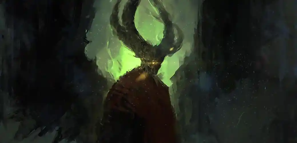 万圣节恐怖气氛地狱恶魔魔鬼撒旦背景